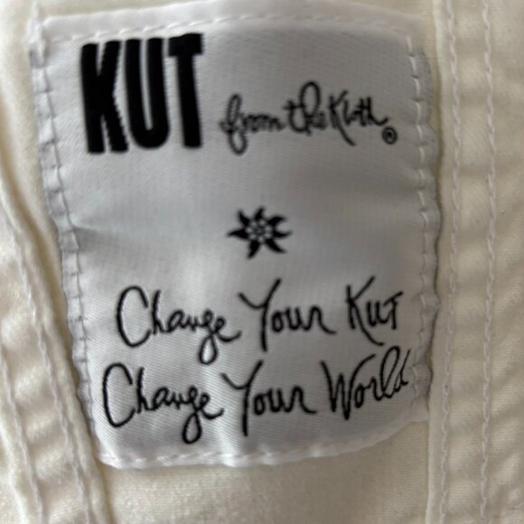 NWT KUT from the Kloth White Denim Jacket – Size M – Nordstrom Classic Style - Picture 5 of 12